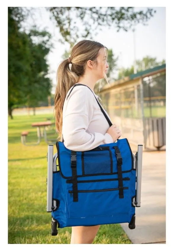 STADIUM SEAT WITH ARMS - BLUE